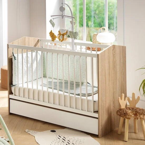 Cabanon Tiroir de lit 60x120   Blanc        de               Sauthon Baby's Sweet Home