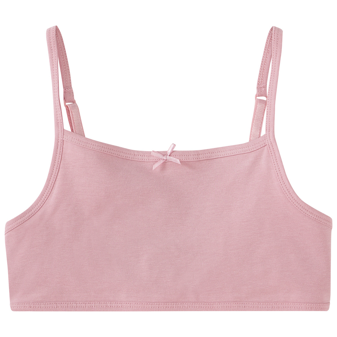 Famy 3 Mädchen Bustiers aus Bio-Baumwolle rosa / dunkelblau