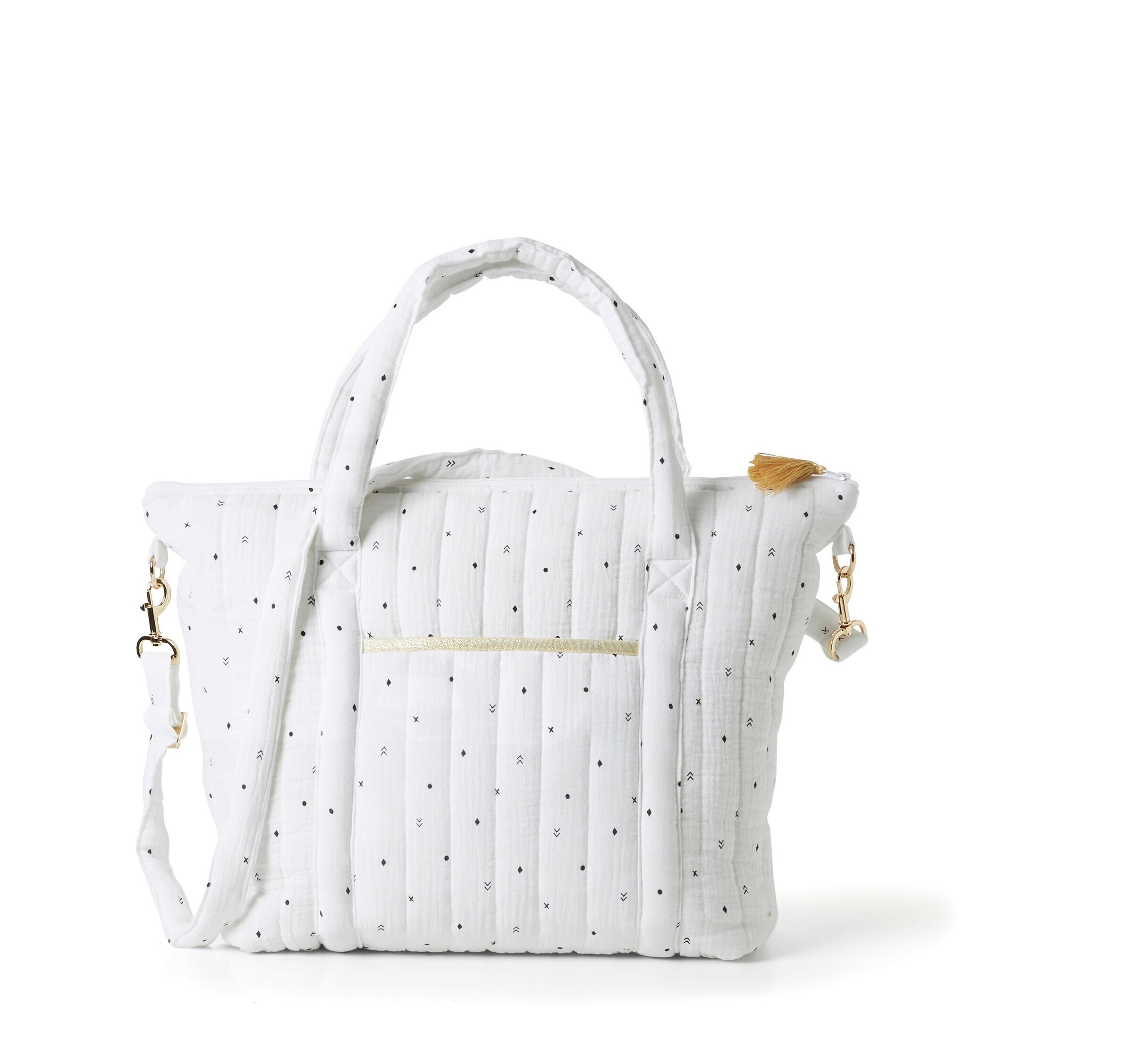 Vertbaudet Wickeltasche PLUME weiß pfeilsymbole