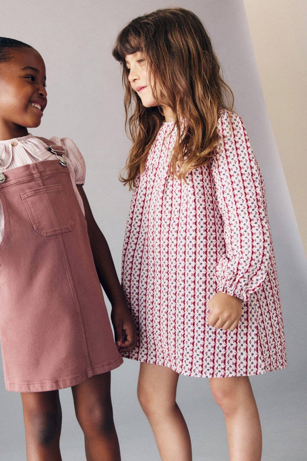 Mango Kids A-lijn jurk ecru
