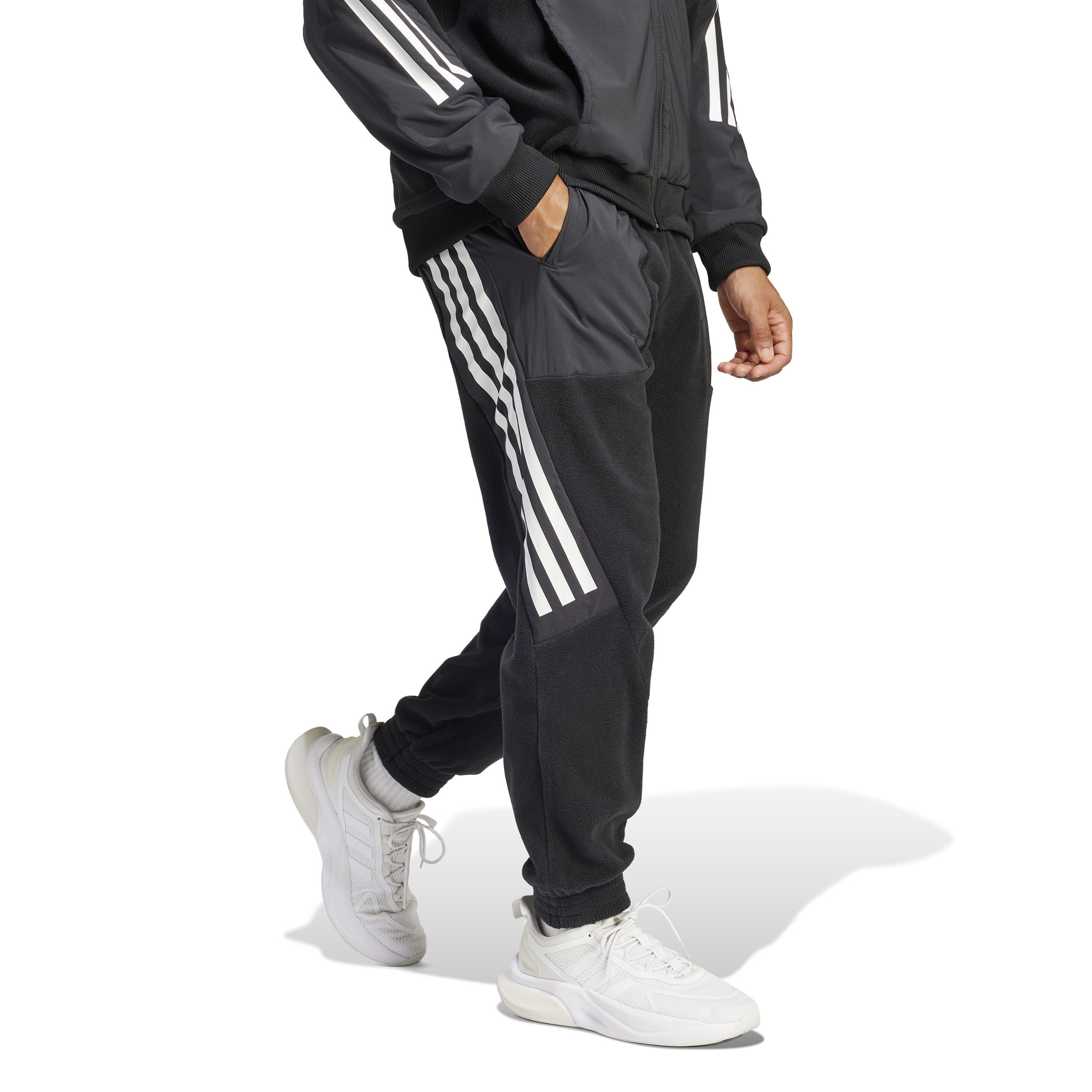 adidas Future Icon 3 Stripes Pantalon Survêtement Hommes - Noir , Blanc