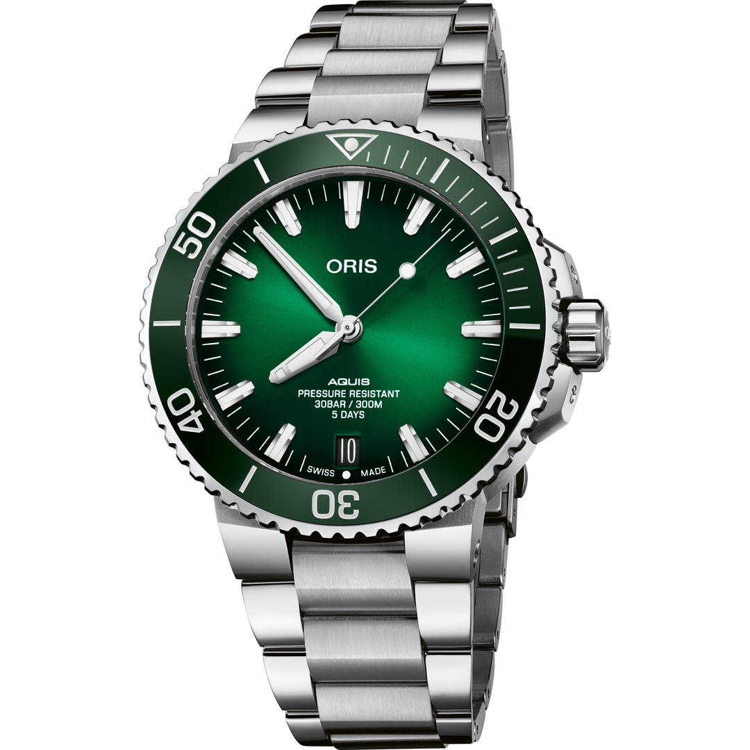 Oris Aquis Date Calibre 400 Grün Ø 43.5mm