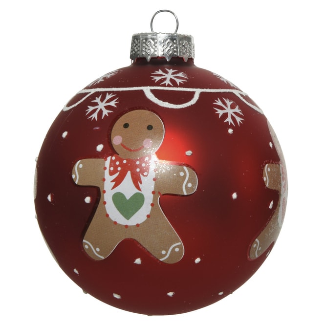 Christbaumkugel - Lebkuchenmännchen - Ø = ca. 8 cm - 1 Stück