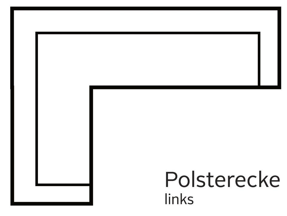 Home affaire Ecksofa »Pinto, XXL, 250/290 cm, langer Schenkel, Ottomane« Cord, Chenille, Lederoptik, mit Keder, Metallfüsse, Wellenunterfederung