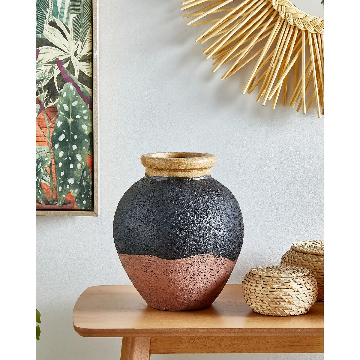 Beliani Vase DAULIS Céramique Noir