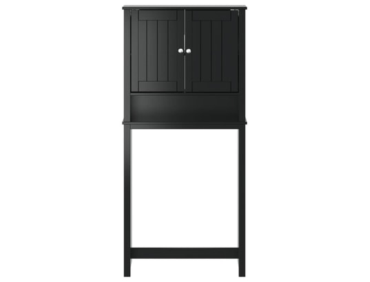 VIDAXL - Armoire pour machine à laver berg noir bois massif