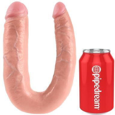 Pipedream King Cock dubbele dildo Double Troubleargekin beige - 17,48 inch