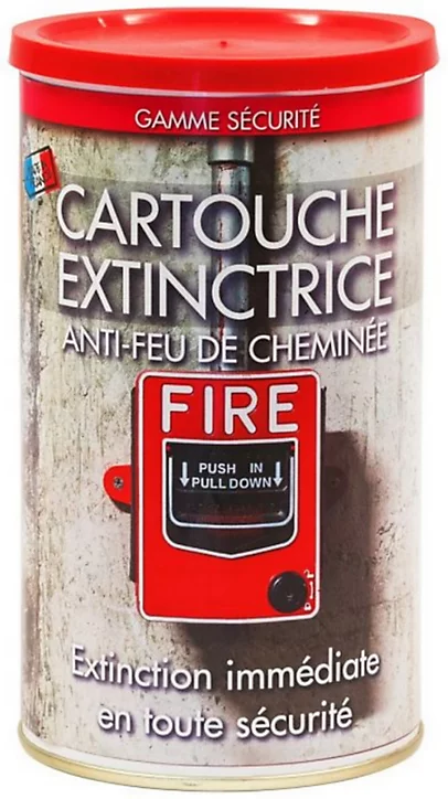 Cartouche extinctrice anti-feu de cheminée Pyrofeu