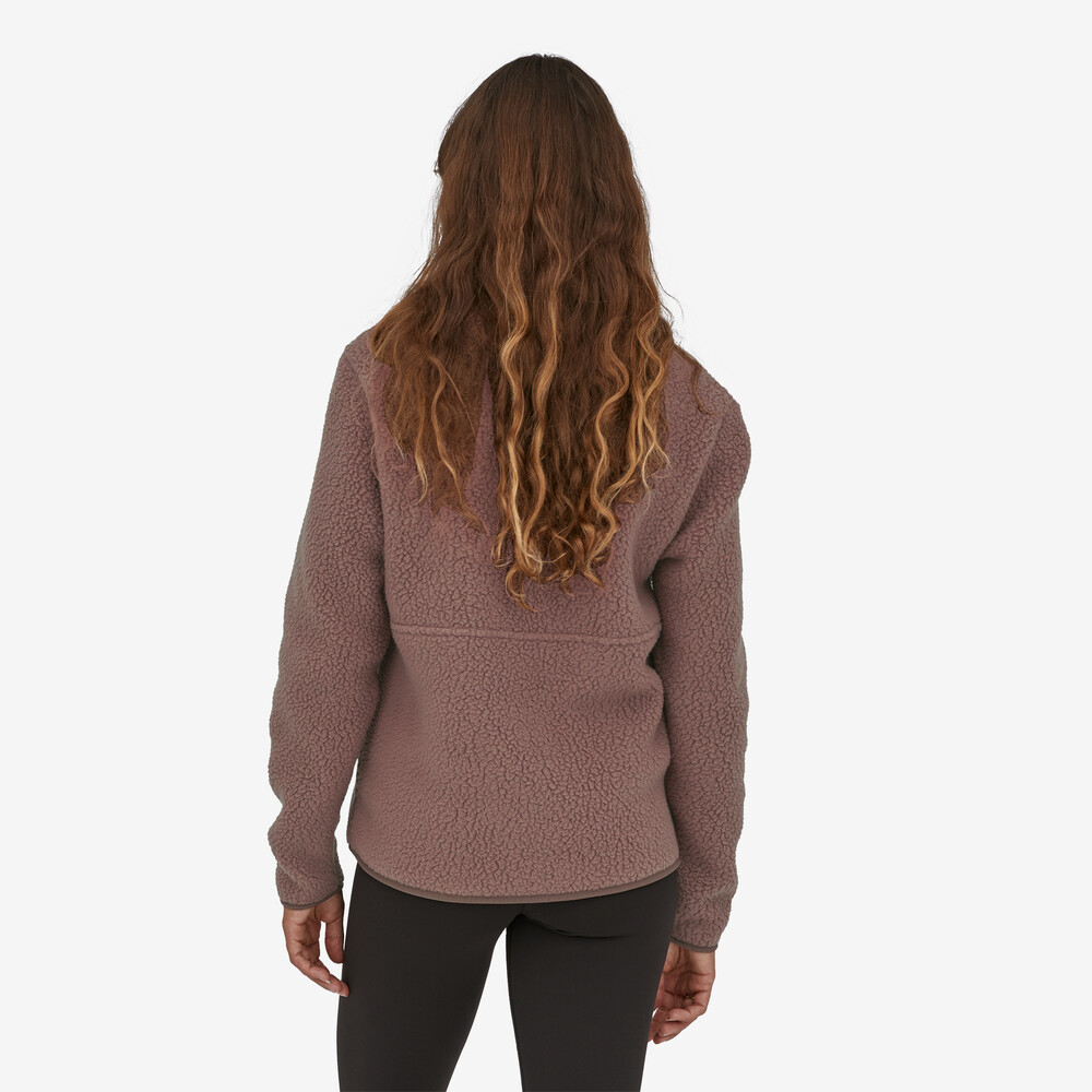 Damen Retro Pile Fleece Beuteltier