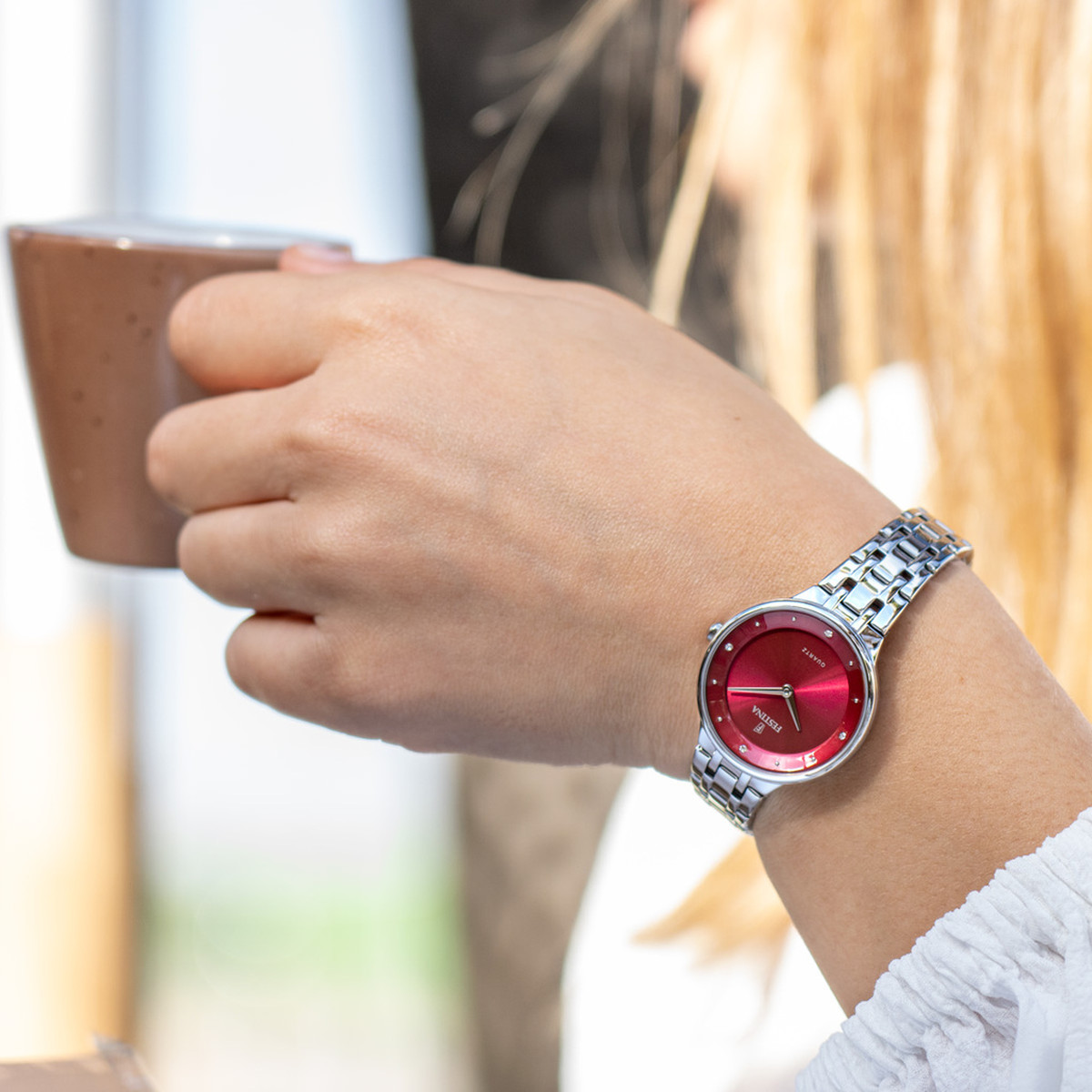 Montre Festina femme acier bracelet acier