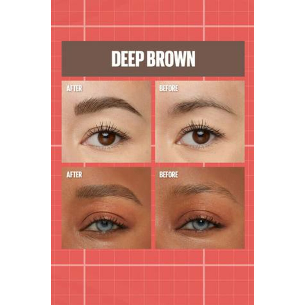 Maybelline Build-A-Brow Wenkbrauwpotlood en Gel 260 Deep Brown