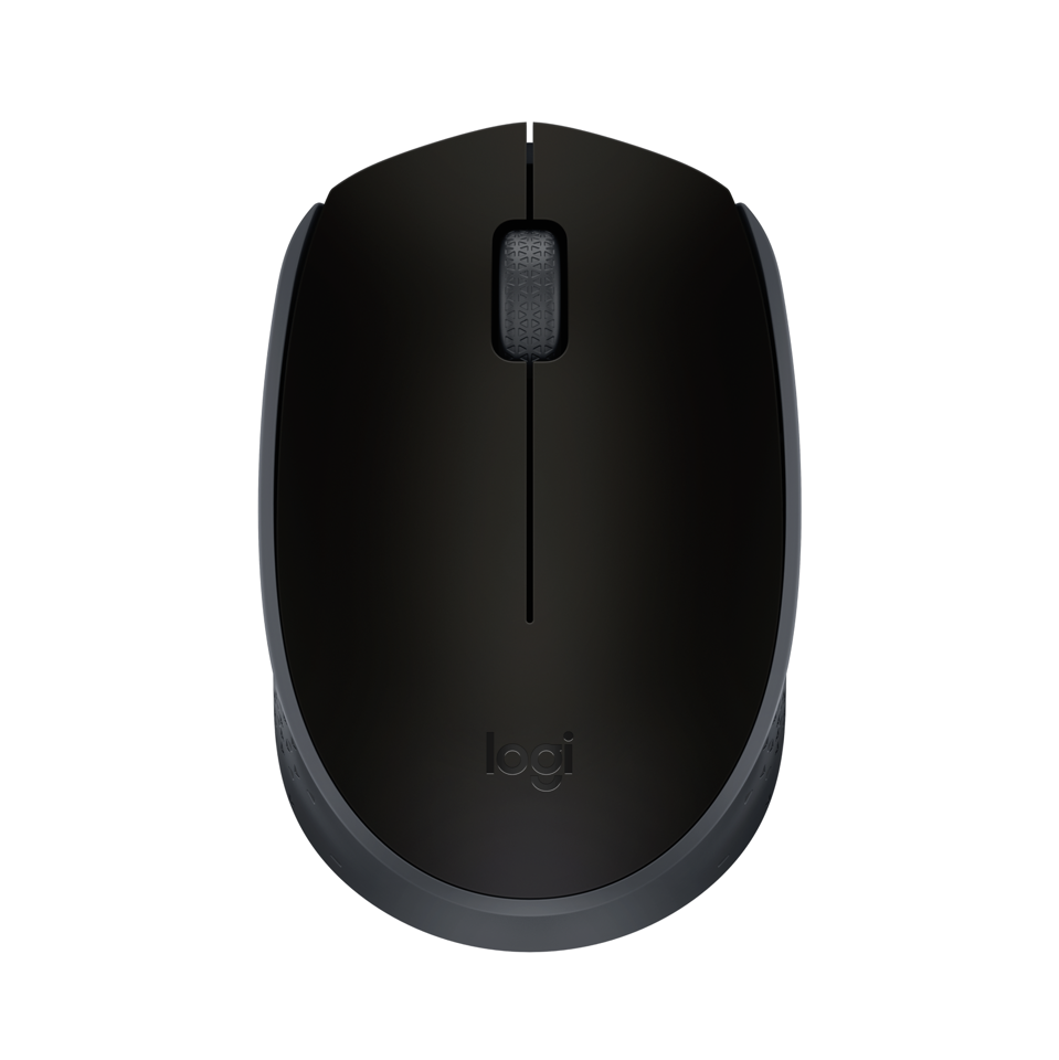 Logitech - M171 RF Wireless Optical 1000DPI Ambidextrous Black