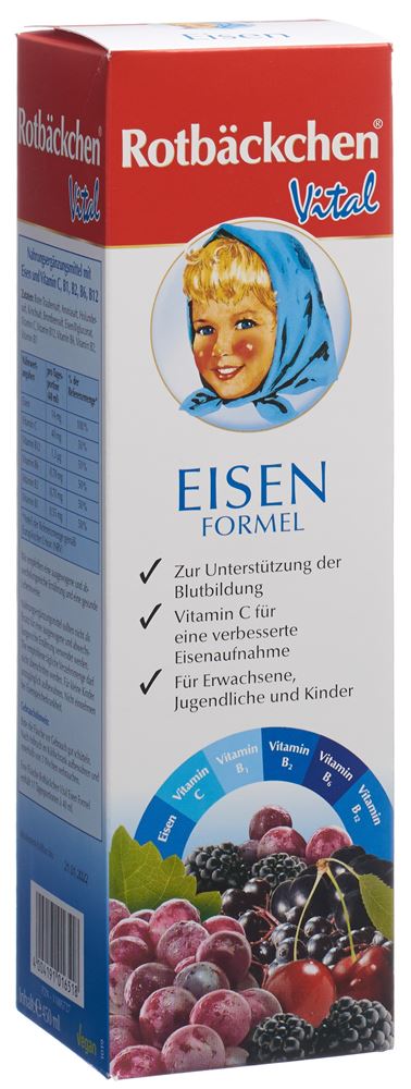 Rabenhorst Rotbäckchen Vital Eisen Formel Fl 450 ml