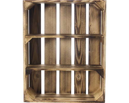 Gevlamde plankenkast 50x40x15 cm