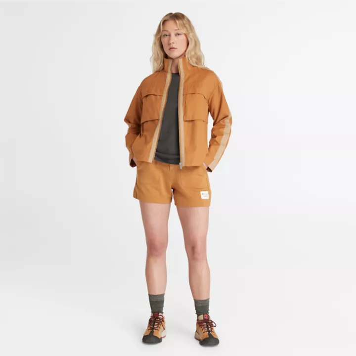 Short chino Timberland x Icebreaker en tissu éponge de laine mérinos pour femme en jaune