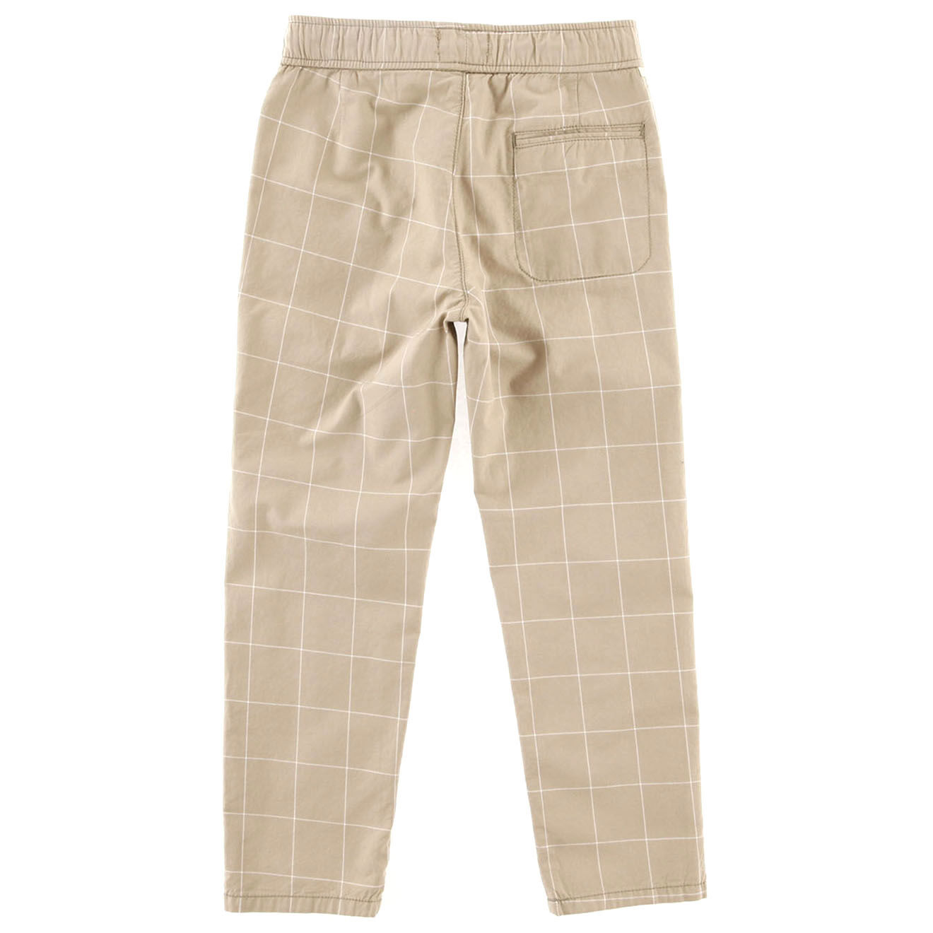 Bellerose Pantalon Pharel en Toile de coton à carreaux  beige