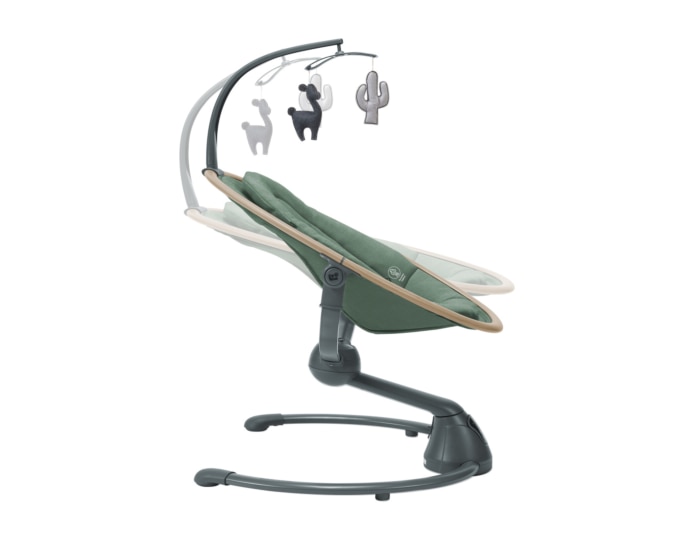Cassia Elektrische Schaukel 0 - 6 M   0 - 9 kg    Automatische Bewegungserkennung  |    Um 360° drehbarer Sitz  |    12 beruhigende Melodien  |    Besonders geringes Gewicht |
