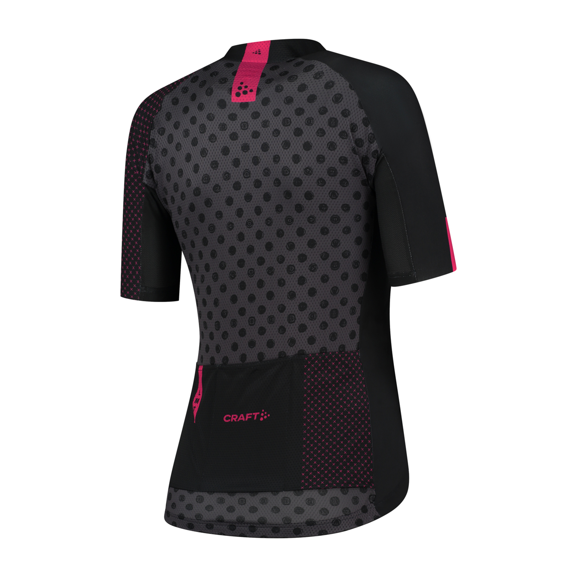 Craft LMTD 2.0 Fietsshirt Korte Mouwen Zwart/Roze Dames