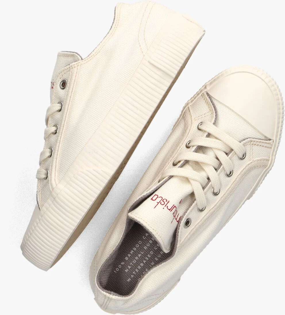 BAMBURISTA witte bamburista lage sneakers ladybug cacatoo low