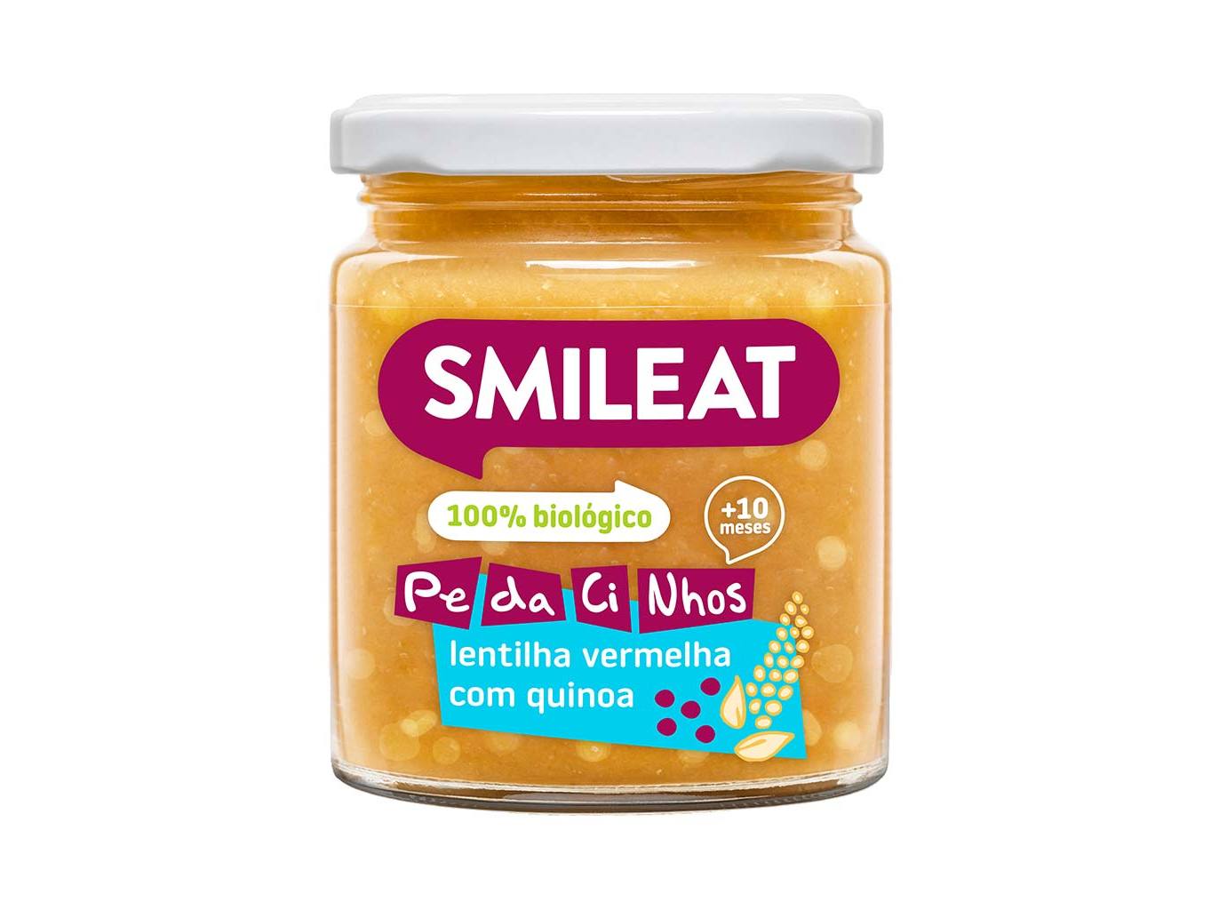 REFEIÇÕES SMILEAT PEDACINHOS BIO LENTILHA VERMELHA E QUINOA 230G