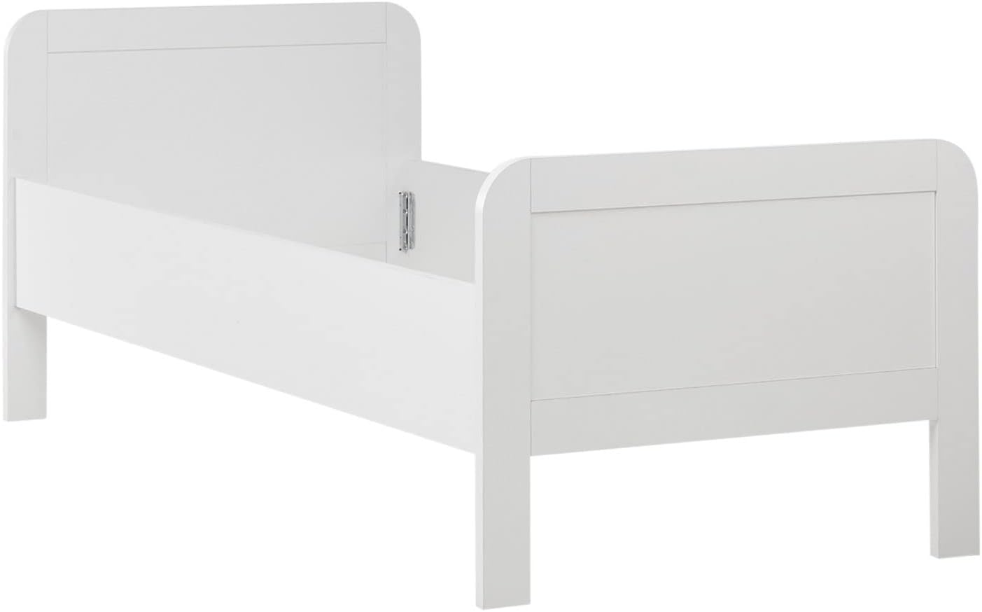 Homestyle4u Komfortbett Bett Senioren Seniorenbett 90x200 Komforthöhe Weiß Holz Leichter Einstieg extra hoch