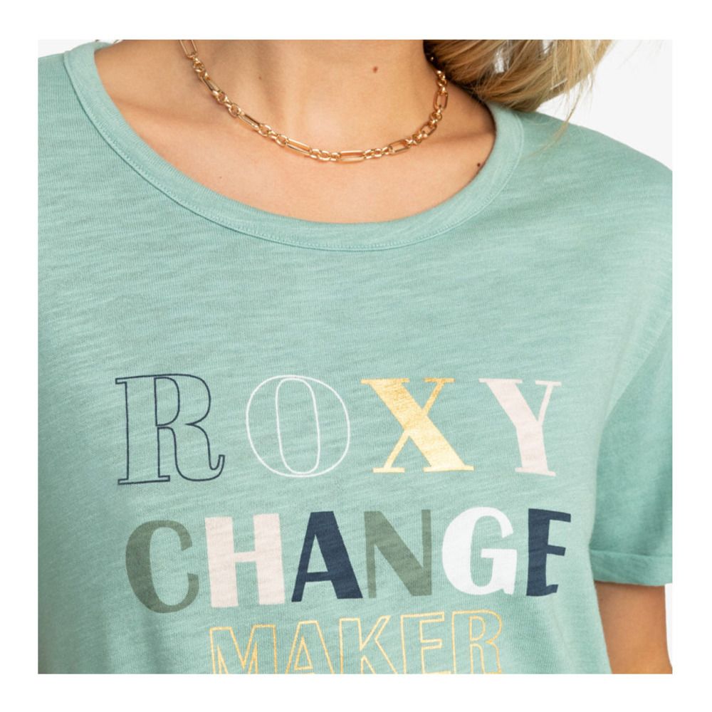 Roxy OCEAN AFTER - Tee-shirt Femme blue surf