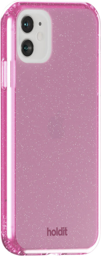 HoldIt Glitter Case iPhone 11/XR Lyserød