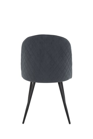 Stuhl Shirin 46x84x56cm Grau Samt Velour