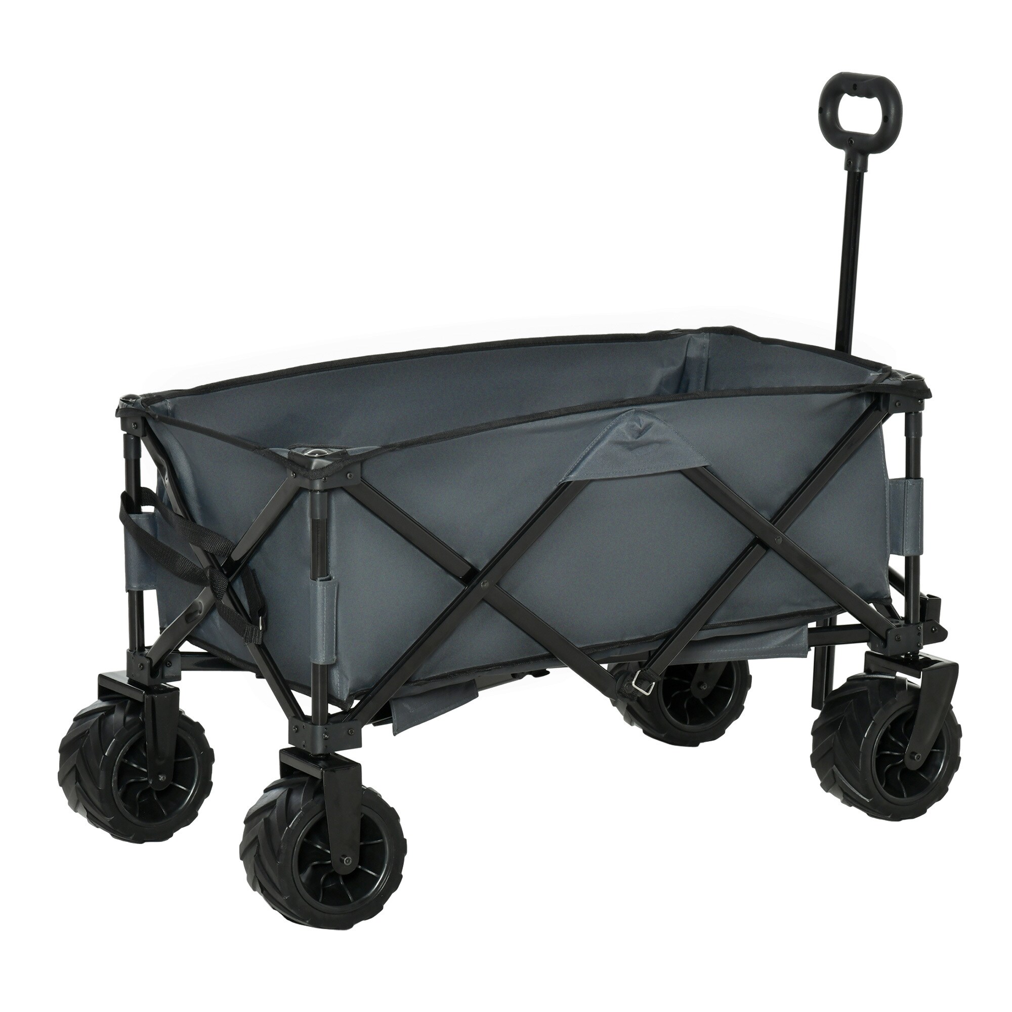 Outsunny Gerätewagen Geräumiges Design, das bis zu 70 kg tragen kann 108L x 53B x 59-89H cm (LxBxH)