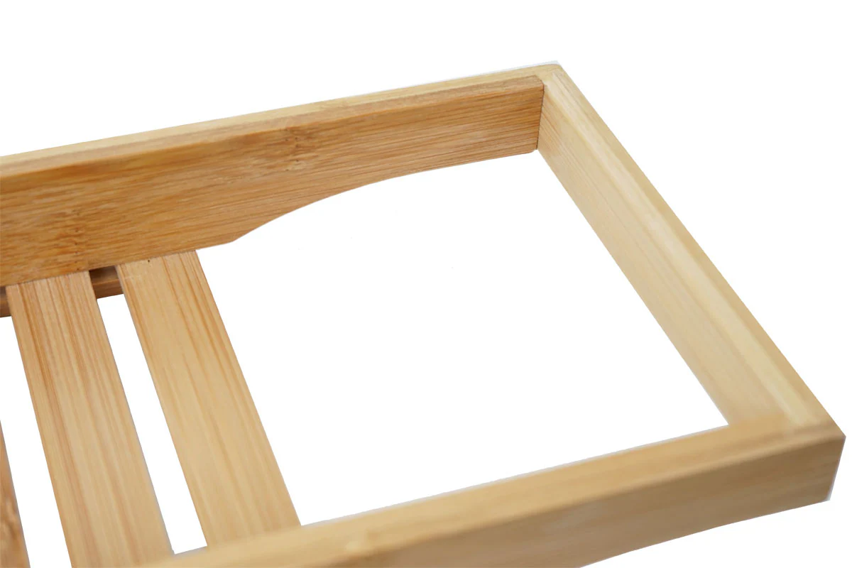 Badewannenauflage MCW-B73, Badewannenablage Wannenbrücke Wannenauflage Badewannenbrett Badewannenregal, Bambus 5x67x15cm
