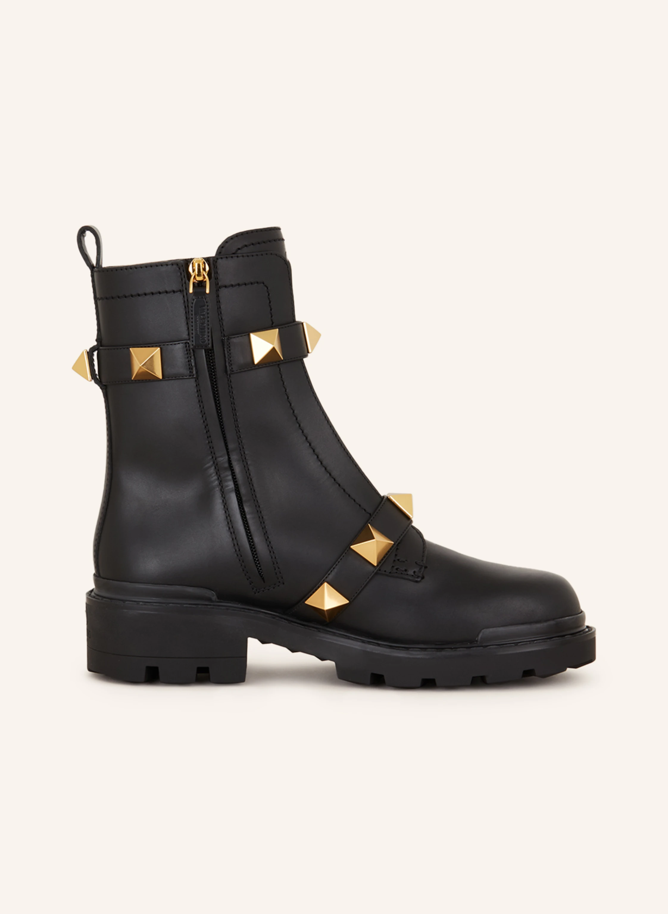 VALENTINO GARAVANI Biker Boots ROMAN STUD