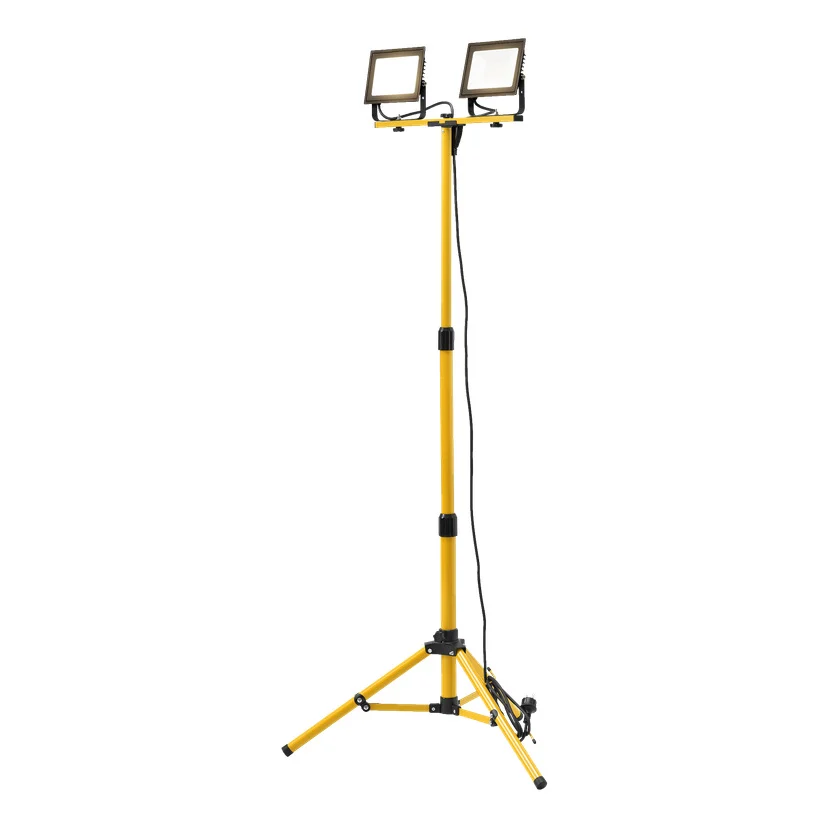 Dobbelt arbeidslampe med stativ LED 2x4250 lm 2x50 W IP65