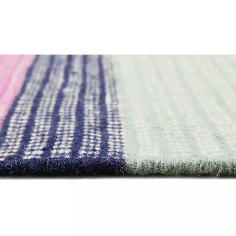 Esprit Kelim Teppich Makon Kelim blau pink
