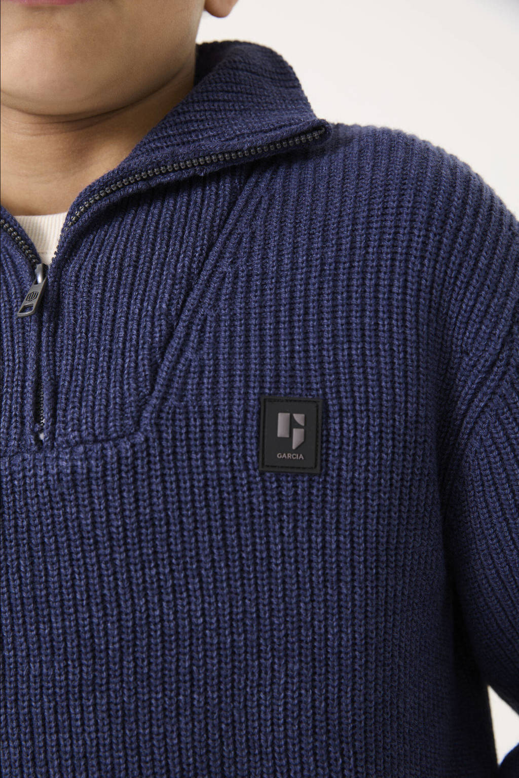 Garcia gebreide trui blauw