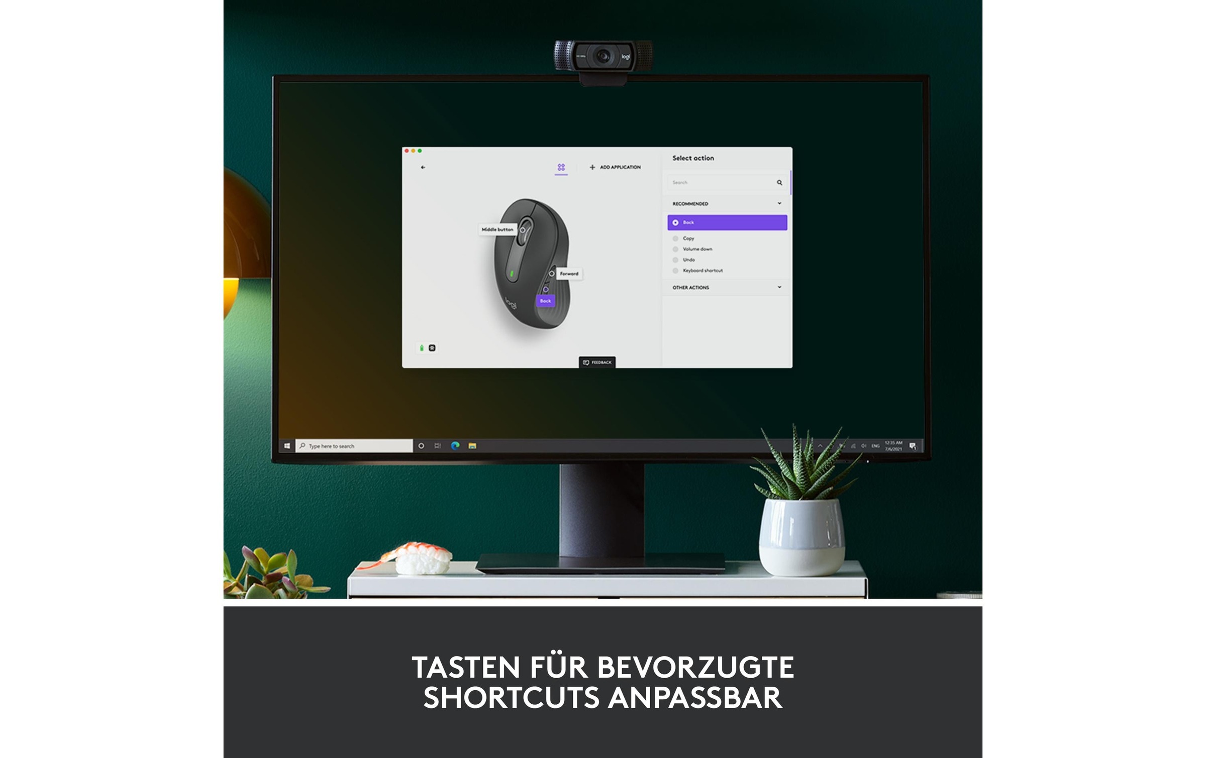 Logitech Maus »Signature M650 L left Graphite« kabellos