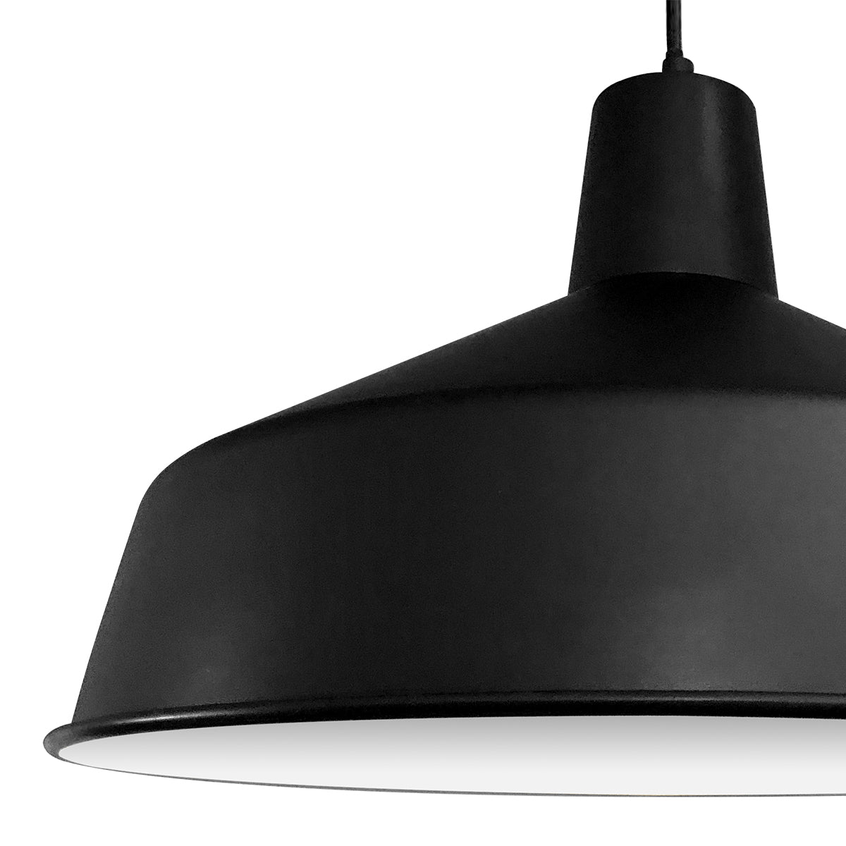 Mexlite - hanglamp - Blackmoon - zwart - metaal - Ã 40cm - E27 -