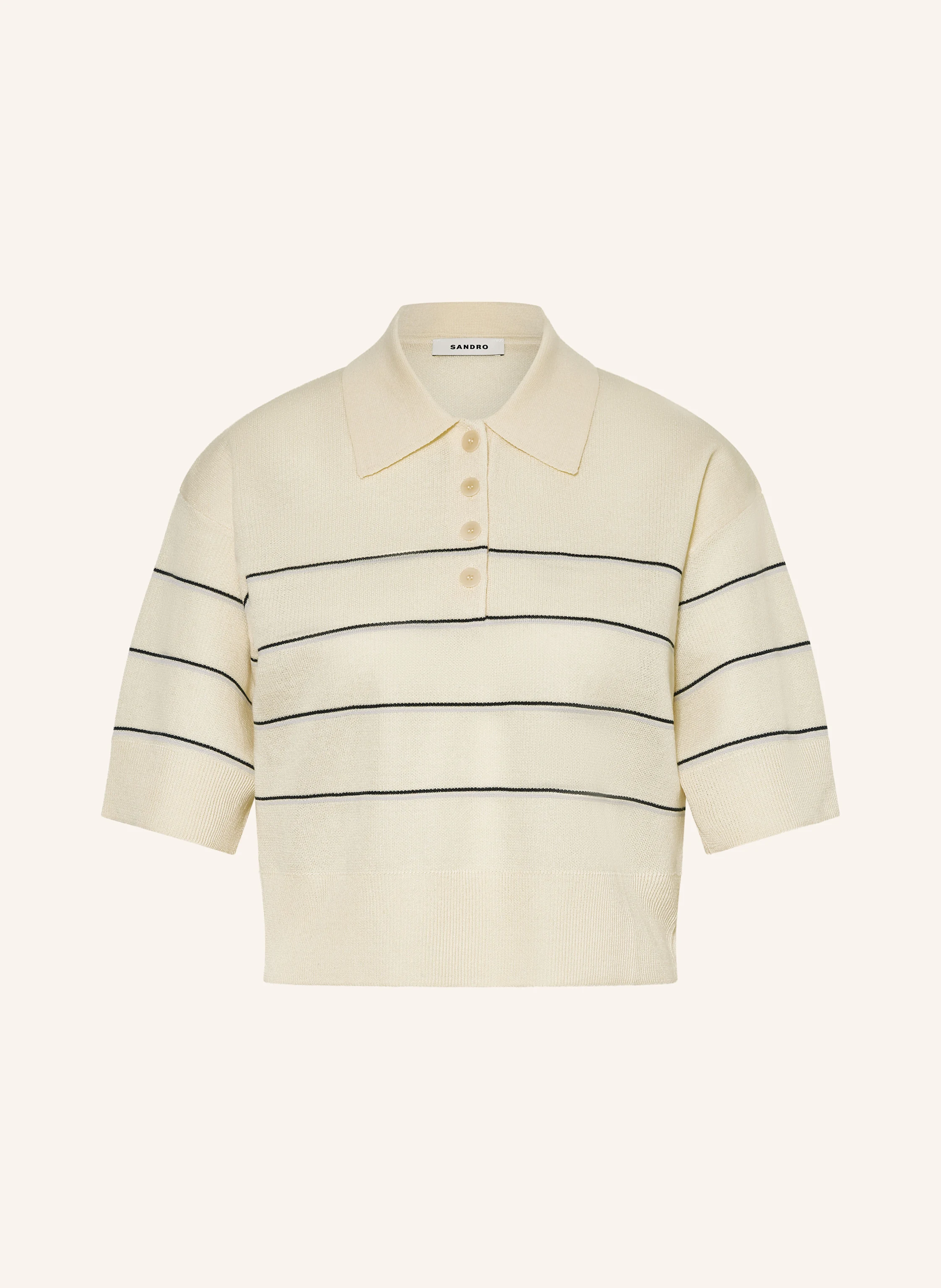 SANDRO Strick-Poloshirt