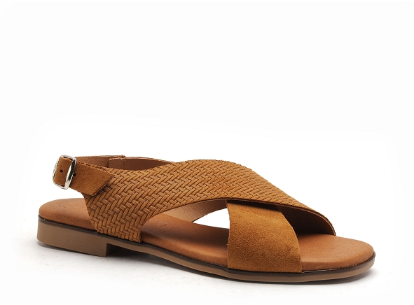 Eva frutos nu pieds plats femme 3010 marron