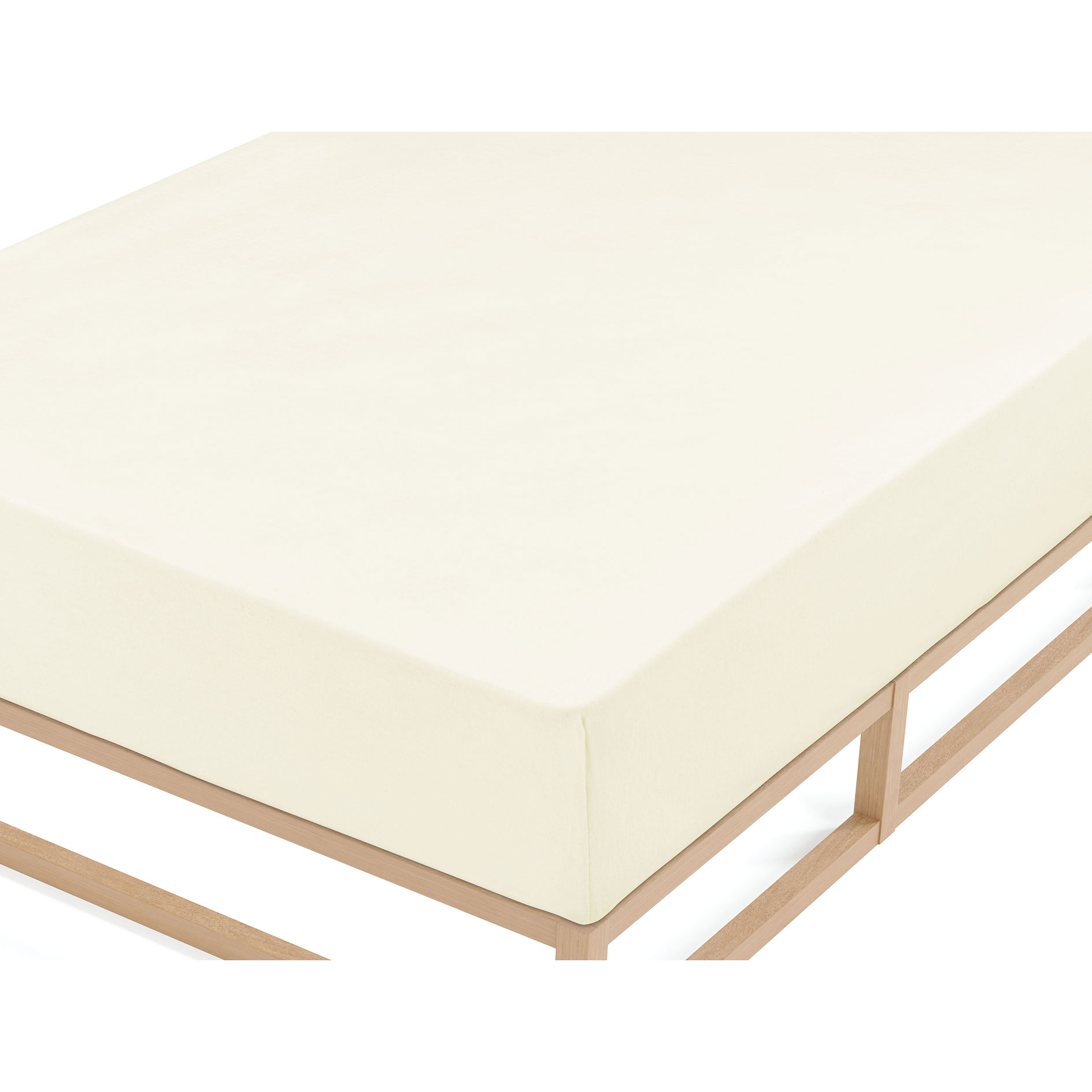 Biber-Spannbetttuch - sortiert - 150x200 cm