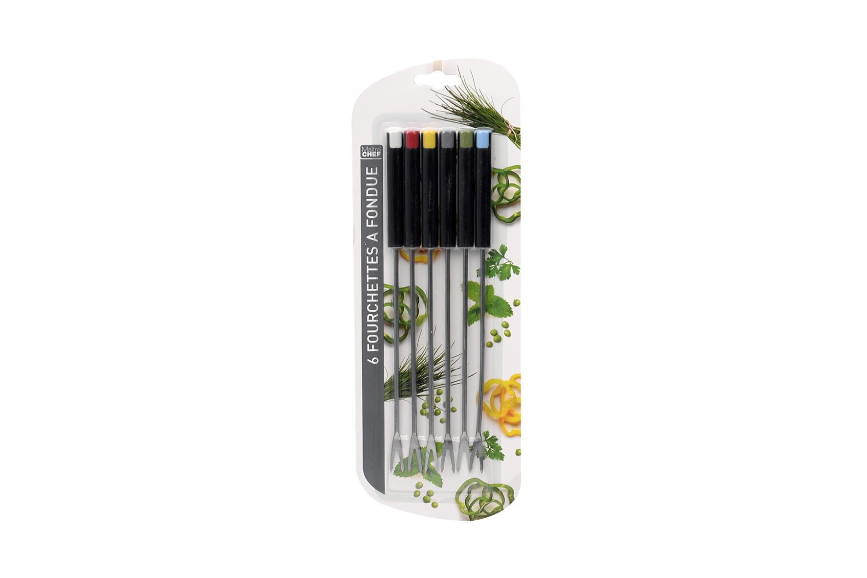 6 FOURCHETTES A FONDUE INOX