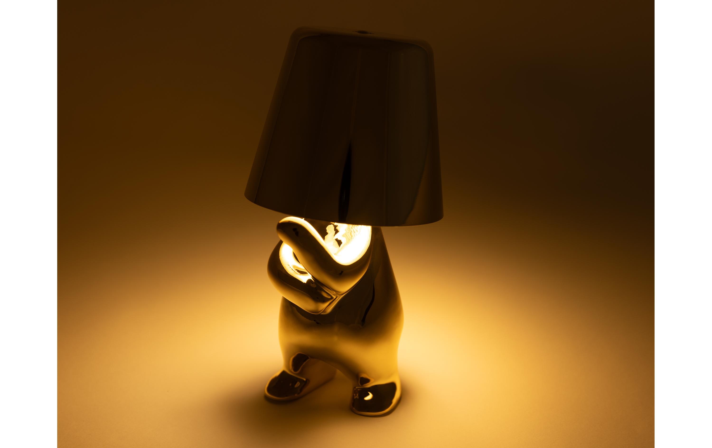 LED Stimmungslicht THINKER GoldPortable Akku-Tischleuchte