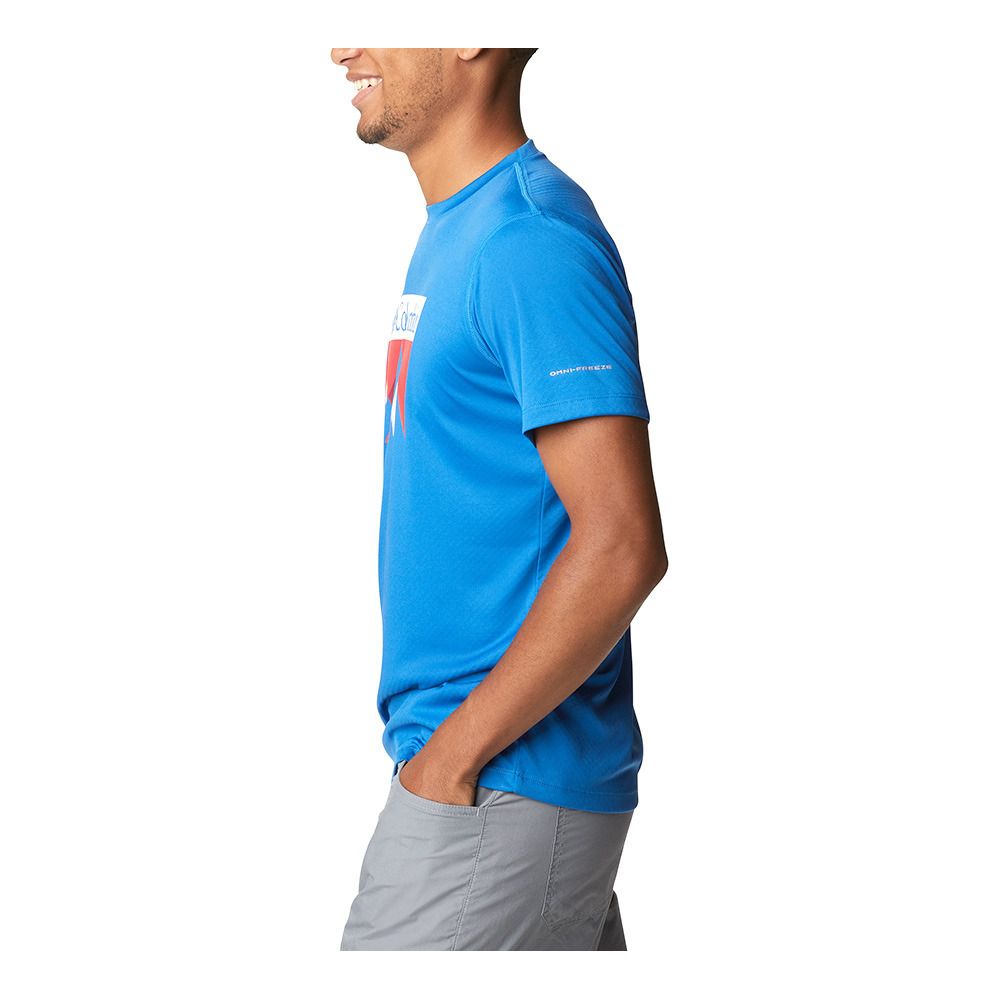Columbia ZERO RULES - Maillot Homme bright indigo/peak fun graphic
