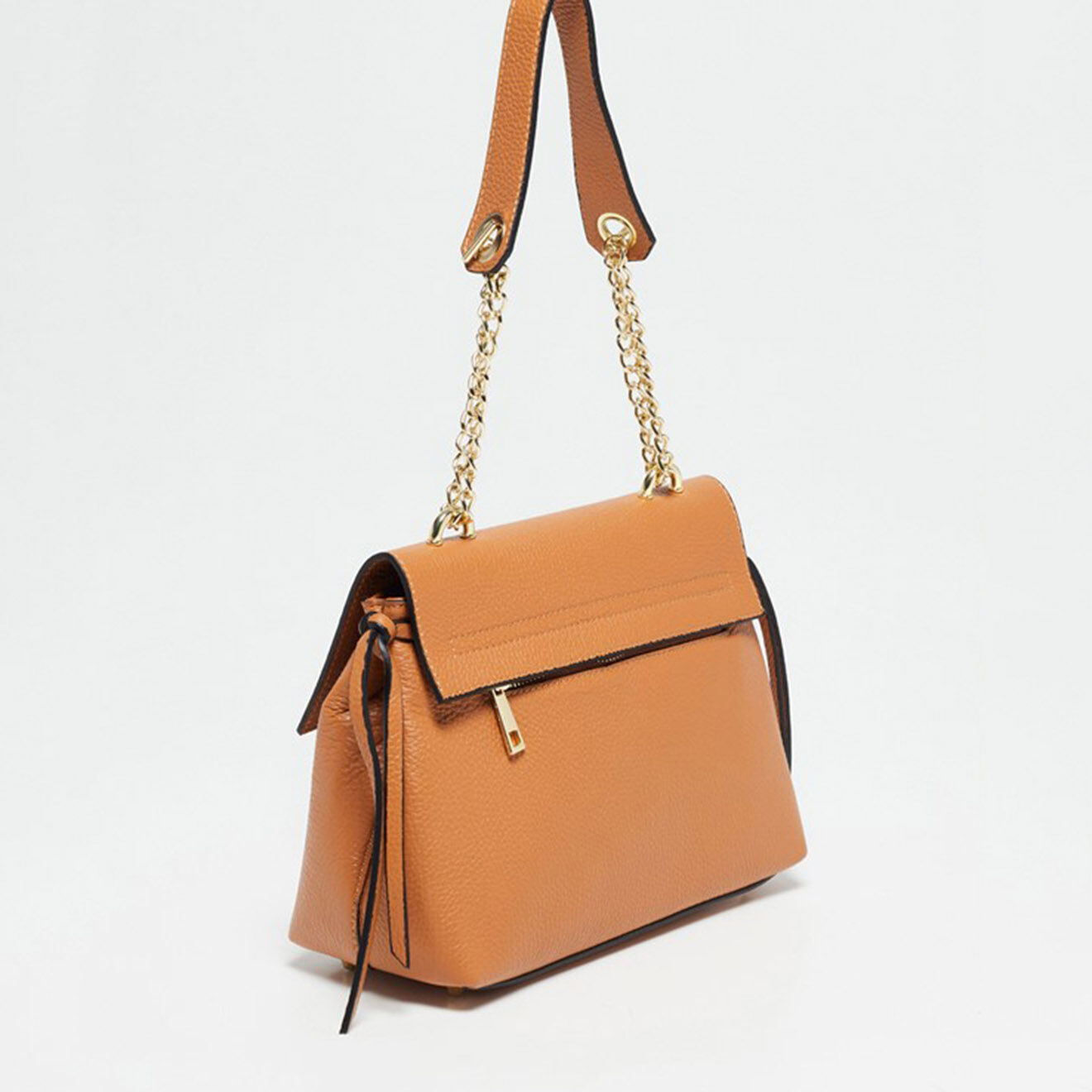 Christian Laurier Sac porté épaule en Cuir Grace camel - 27x18x11 cm