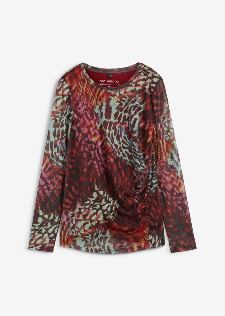 T-shirt en mesh avec fronces