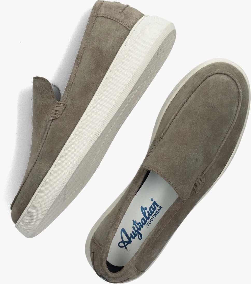 AUSTRALIAN taupe australian loafers saporro