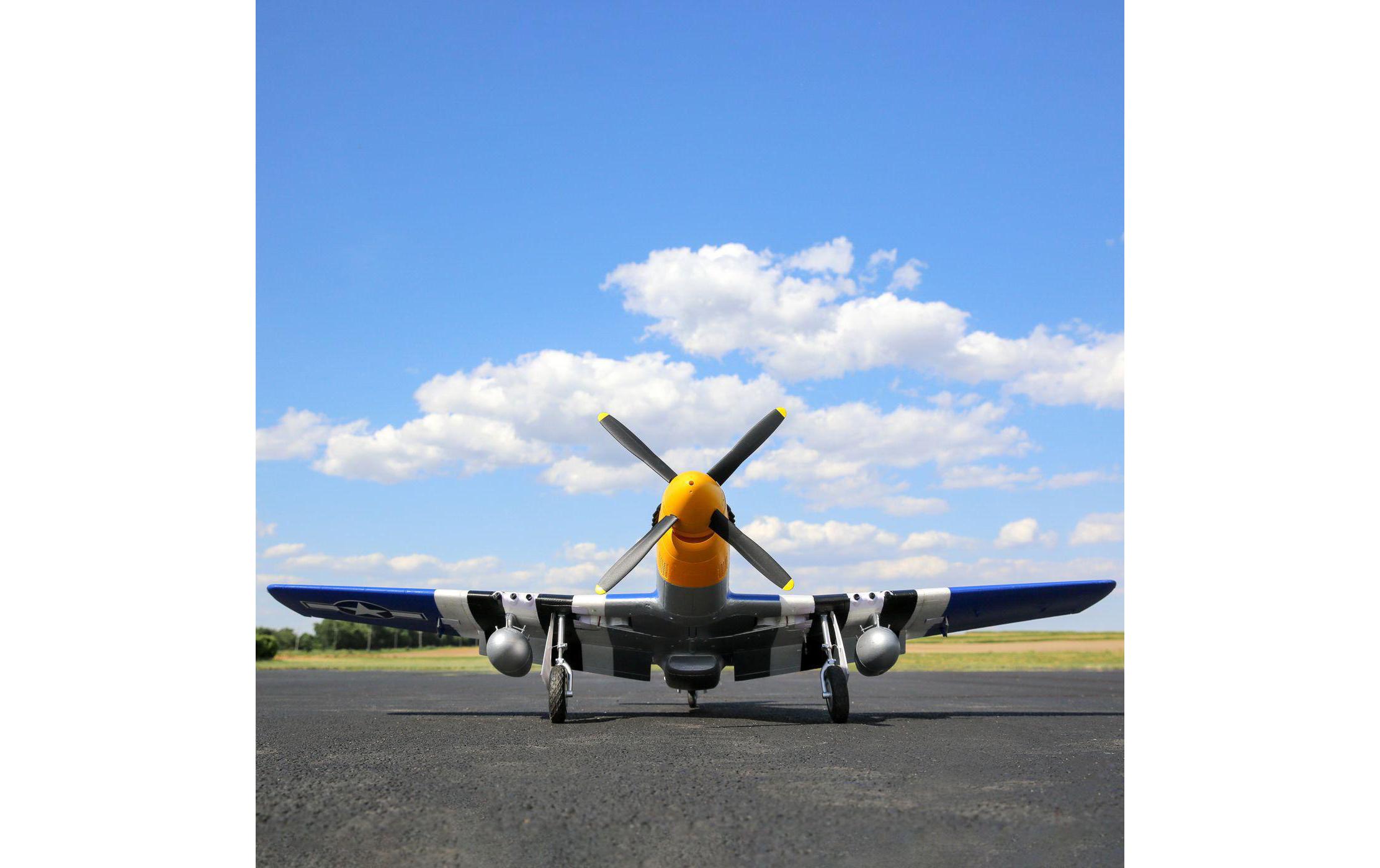 Flugzeug P-51D Mustang 1500 mm BNF Basic<br>Warbird