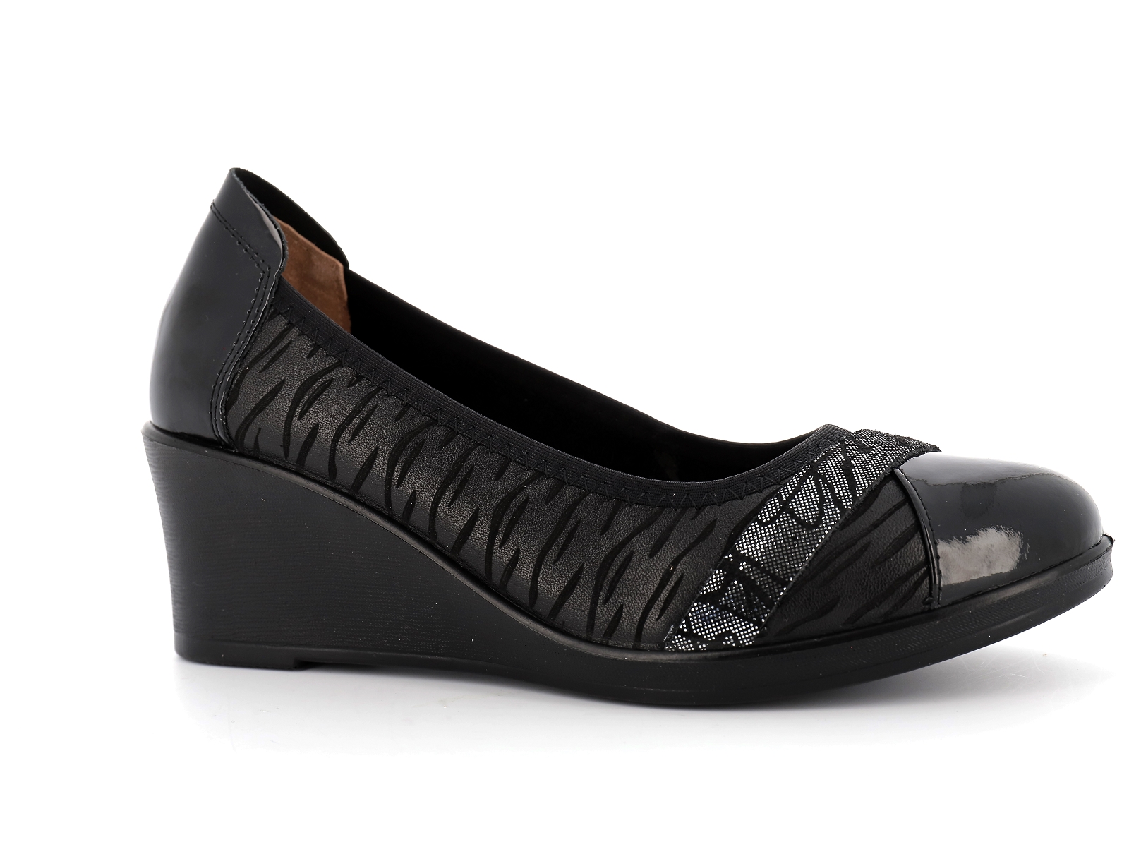 Inea-FADO Cuir Noir Argent