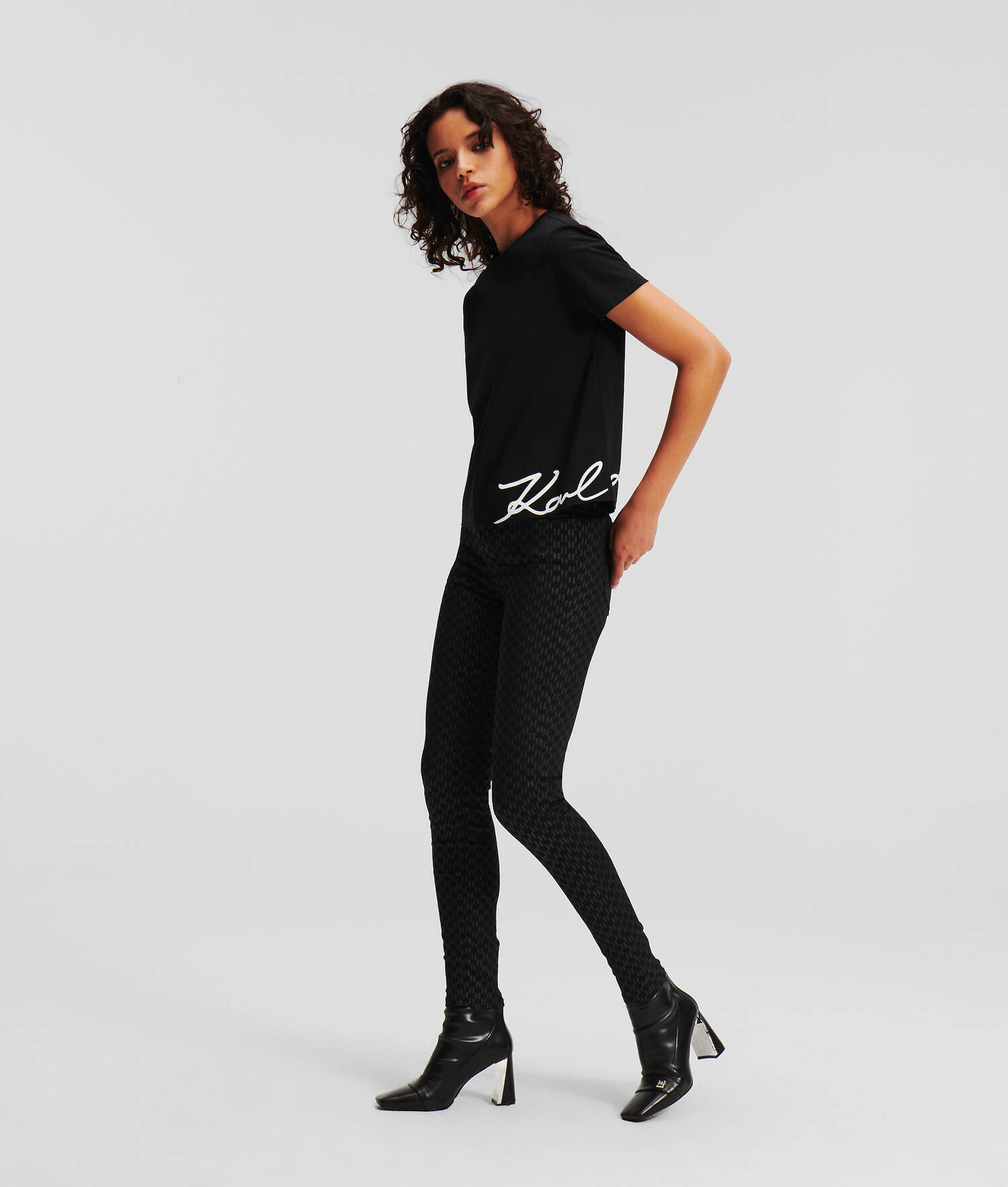 T-SHIRT À OURLET KARL SIGNATURE