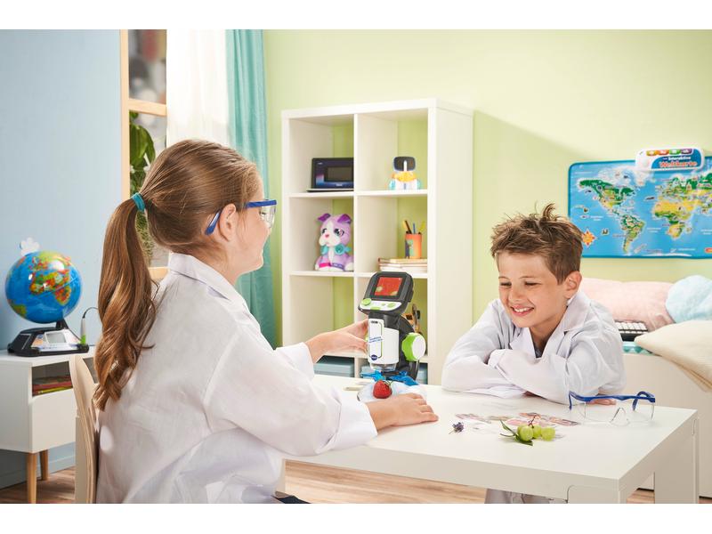 Vtech Interaktives Video-Mikroskop -DE- Kinderfreundliches Mikroskop mit 3 Spielmodi