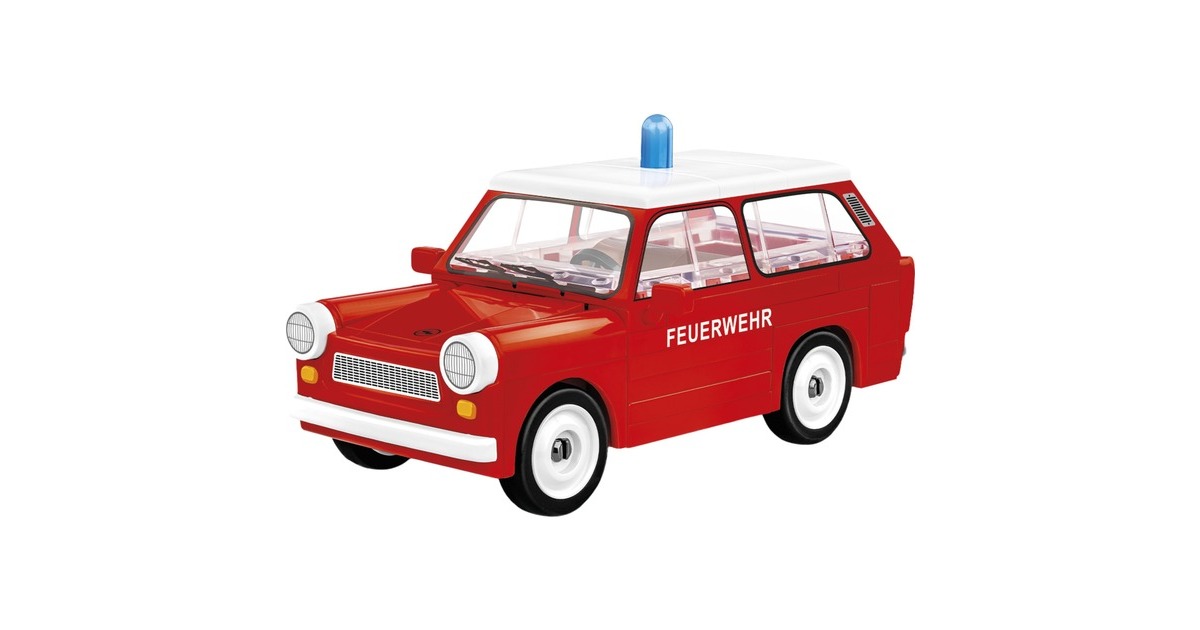COBIYoungtimer Collection - Trabant 601 Universal Feuerwehr Constructiespeelgoed  (Schaal 1:35)